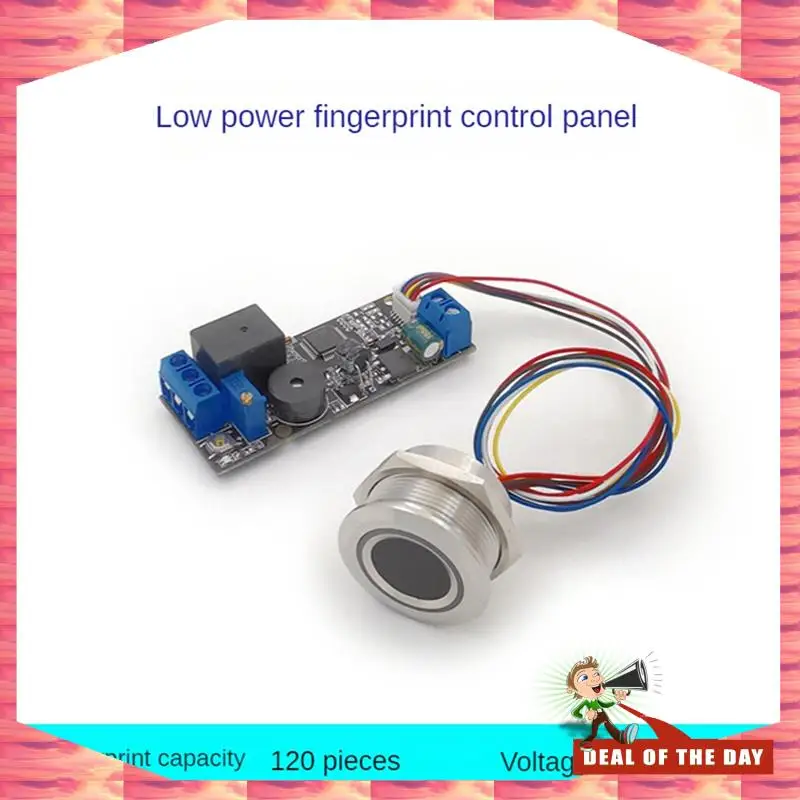 

24-Hour Delivery K202+R503 Fingerprint Controller Board DC12V Low Power Consumption Control Board +R503 Fingerprint Module