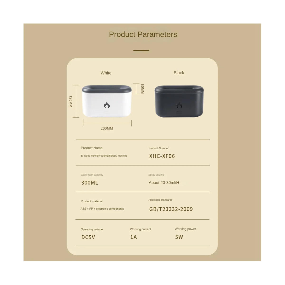 USB空気加湿器,アロマセラピー加湿器,300ml,オイルディフューザー,寝室用黒