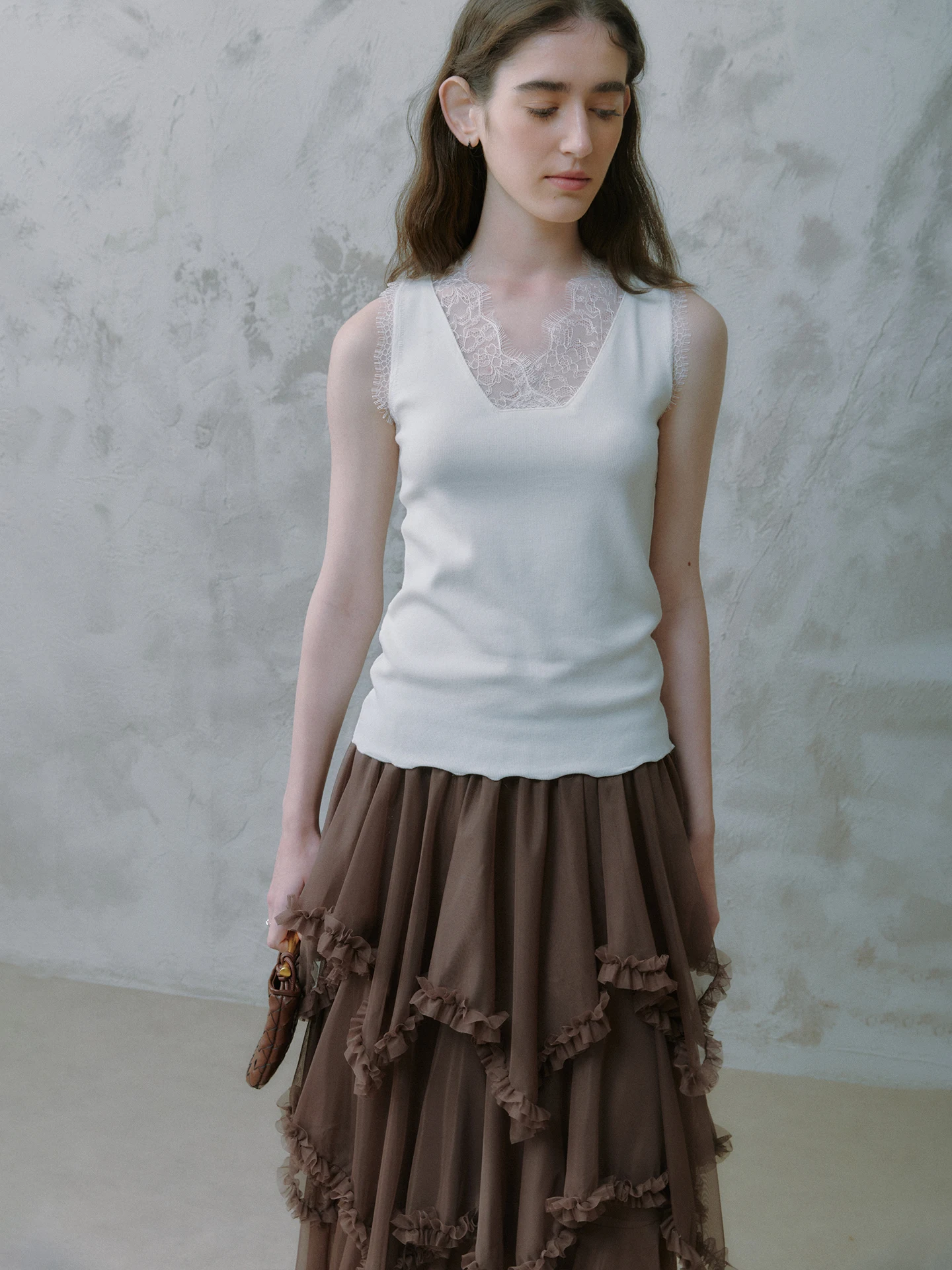 

Oz 'Meng' Романтический прозрачный кружевной эластичный хлопковый топ для женщин, ранняя весна, нижнее/верхнее белье, сексуальный, H-...