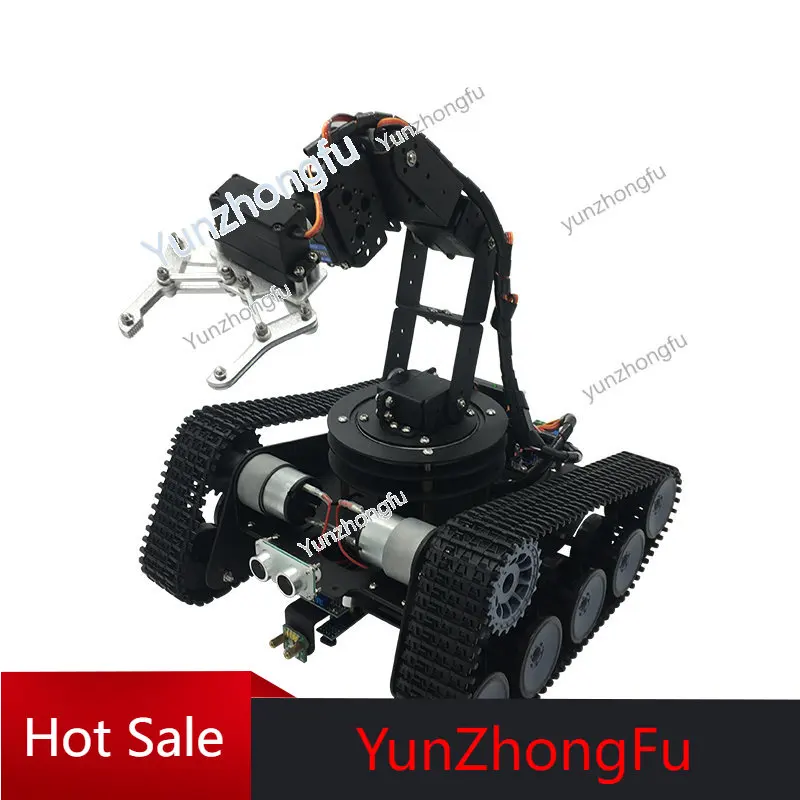 Crawler Robot 6-Degree-of-Freedom Mechanical Arm Open Source Learning Intelligent Tracking Obstacle Avoidance Car Competition