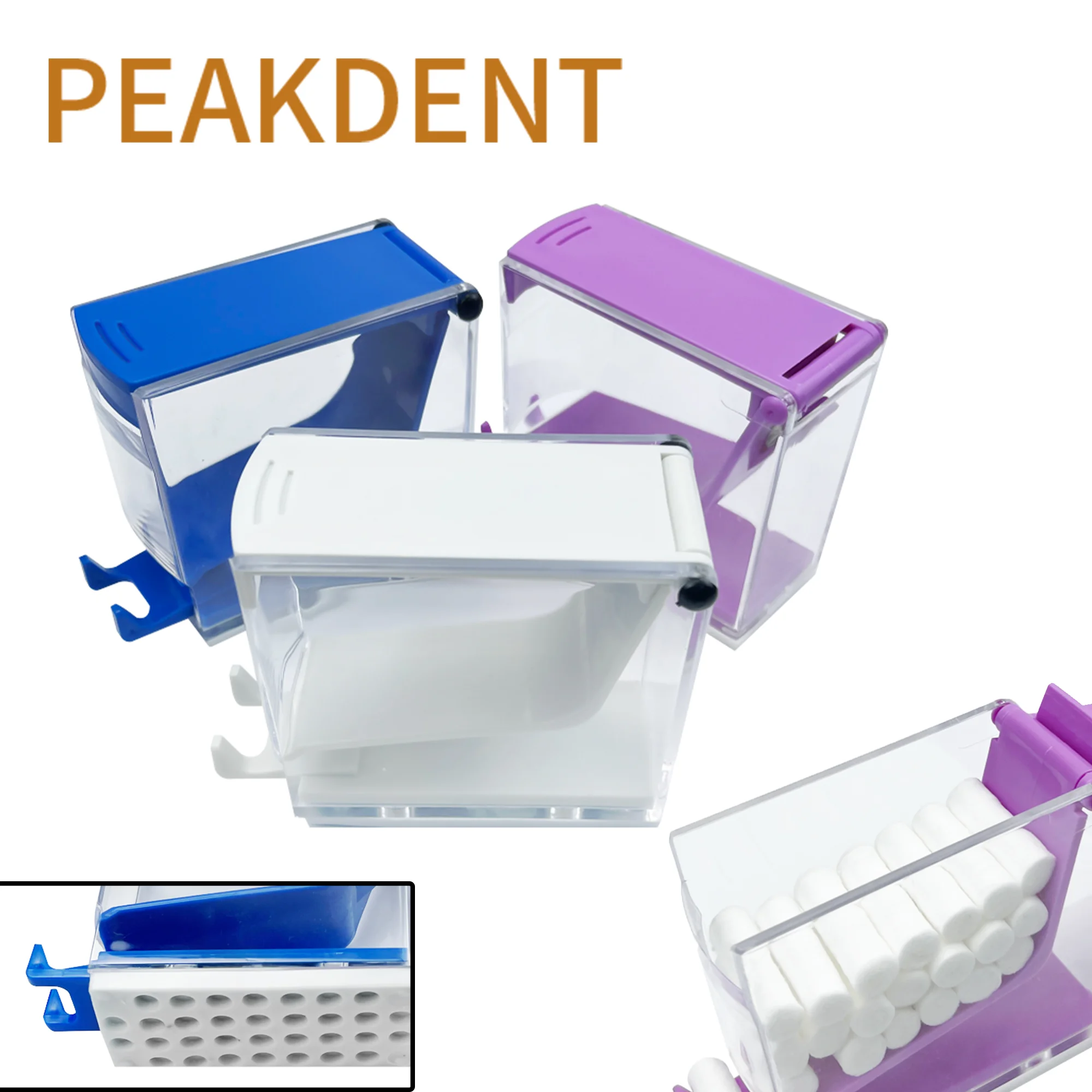 

Dental Cotton Roll Dispenser Holder Press Type Box Dentist Press Type Cotton Roll Storage Box Holder Organizer Dentistry Tool