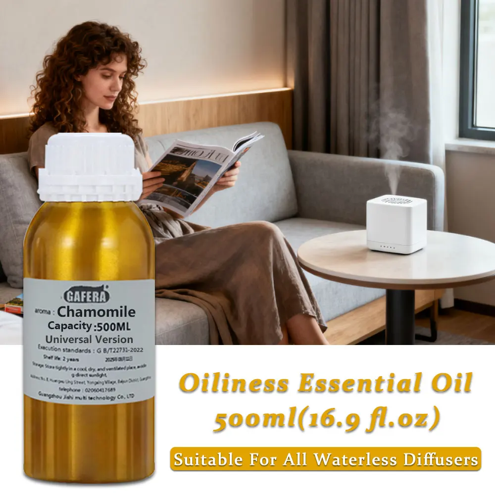 GAFERA 500ml(16.9 fl.oz) Rose Ebony Hilton Essential Oil - For All Waterless Diffuser, Aroma Diffuser Replenish Aromatherapy Oil