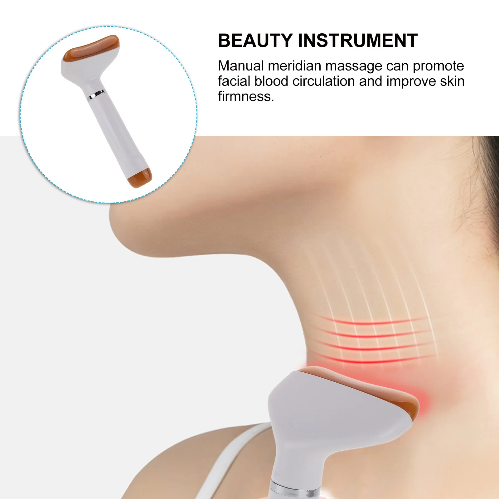 

Facial Lifting Face Scraping Board Manual Durable Smooth Edges Safe for Face Neck Shoulder Massage Facial Guasha Scraper Tool