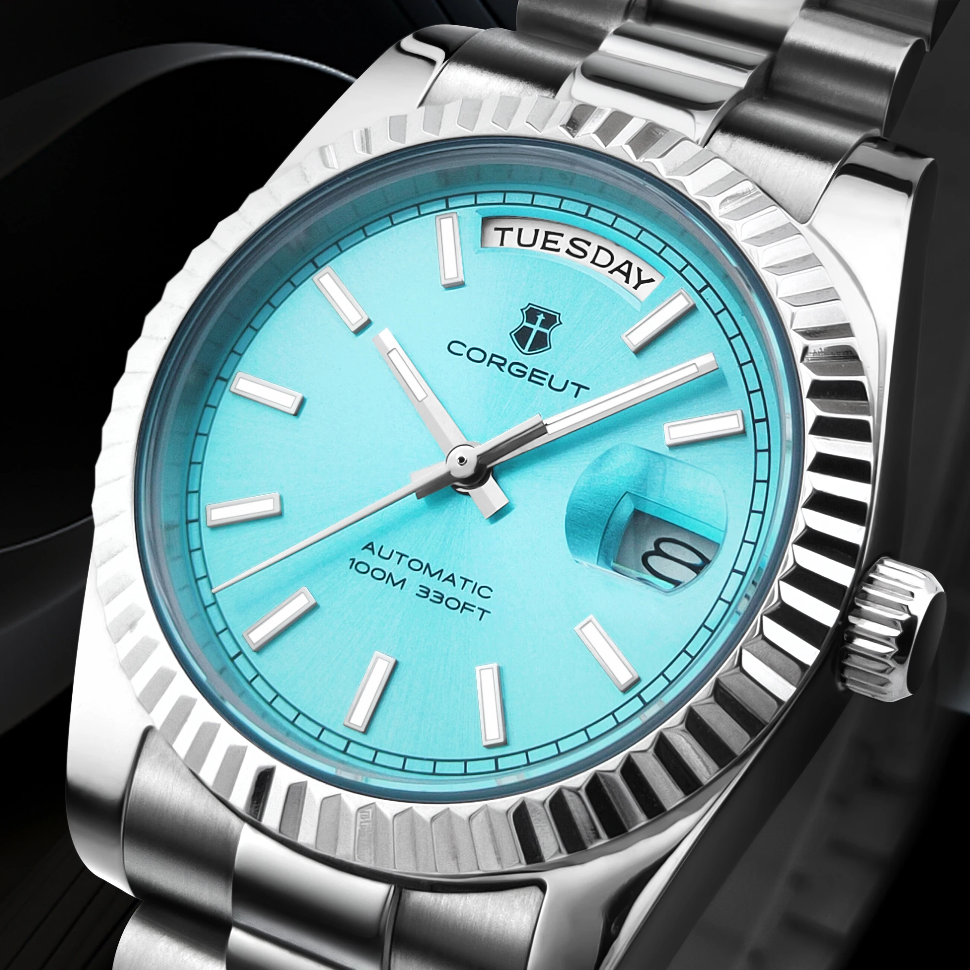 นาฬิกาข้อมือจักรกลดีไซน์ใหม่ ขนาด 36/39 มม. หน้าปัดสีดำ หรูหรา ระบบ NH36 10BARS กระจกแซฟไฟร์ กลไก st1644 สำหรับผู้ชาย