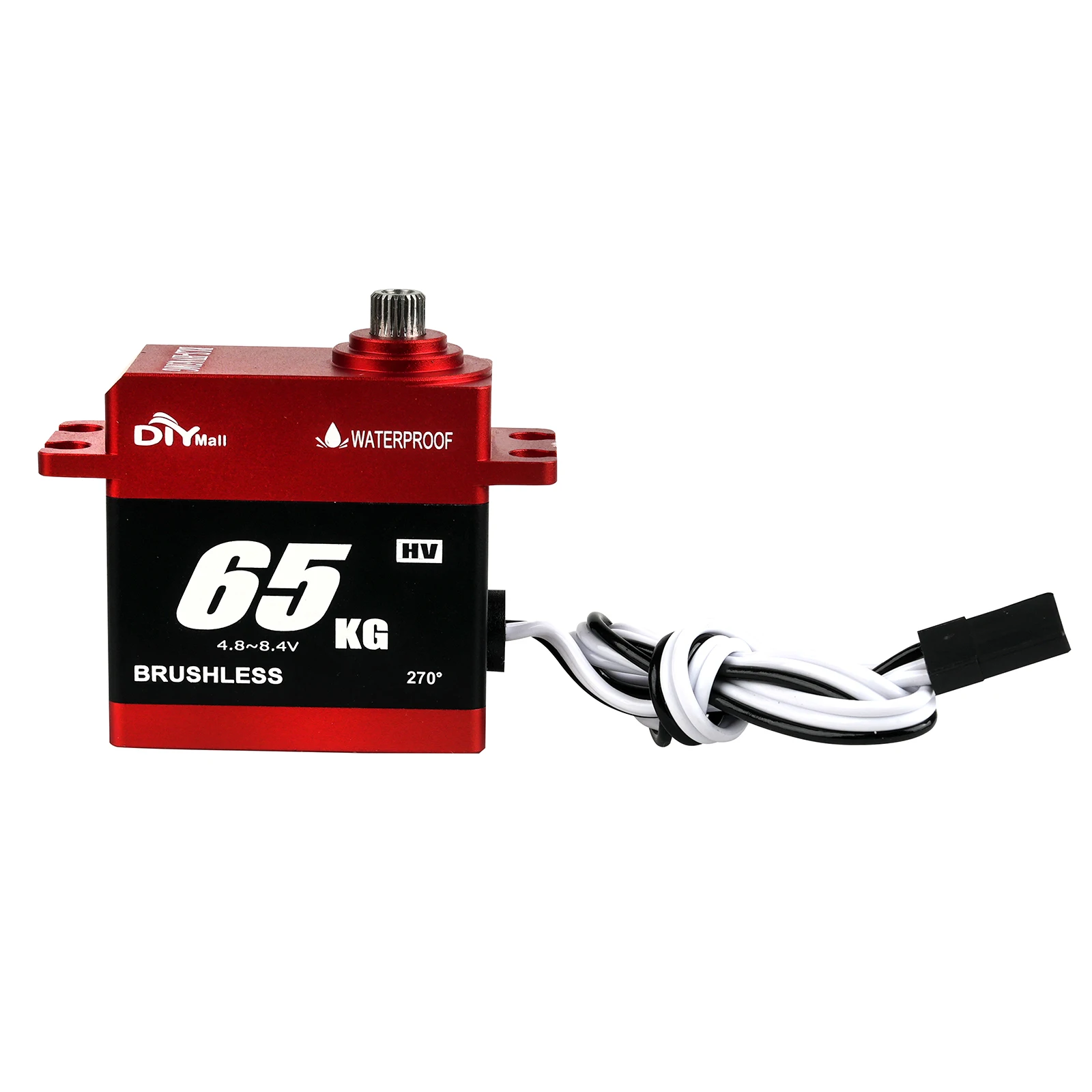 Servomotor 65kg Waterproof BLS-HV65MG 180°/270°/360° Aluminum Digital HV Brushless Servo for RC Cars Truck Boat Airplane Drone