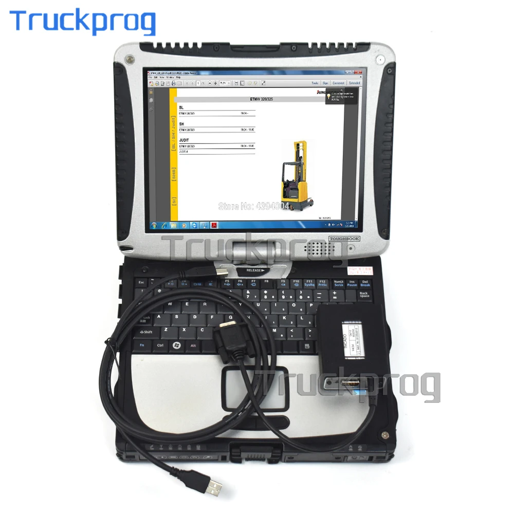 for Judit Incado Box Forklift Diagnostic Kit Scanner Jungheinrich JUDIT 4 +Thoughbook CF19 laptop