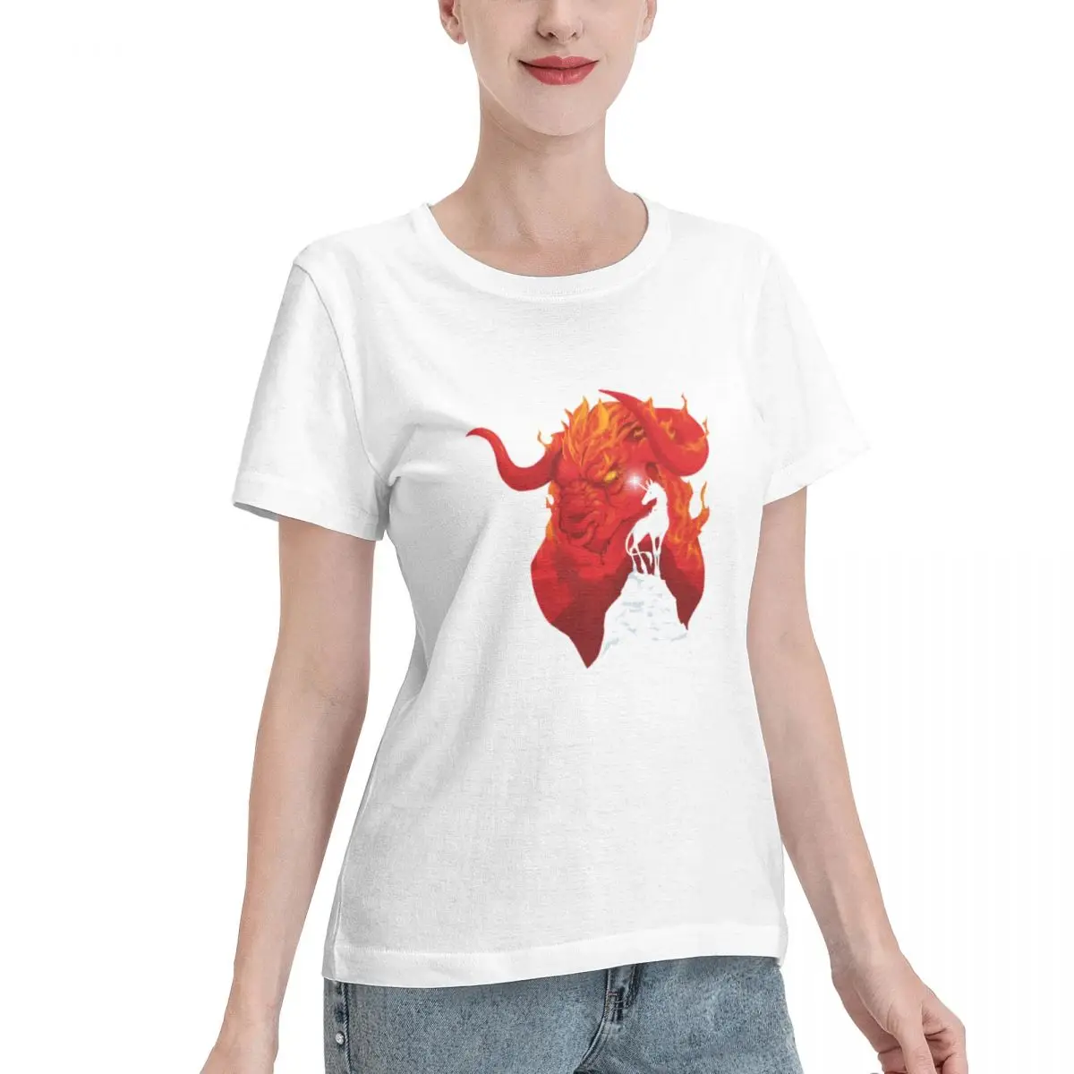 Limited Offer The Last Unicorn Women's T-shirt Classic Undergarment Cotton Top