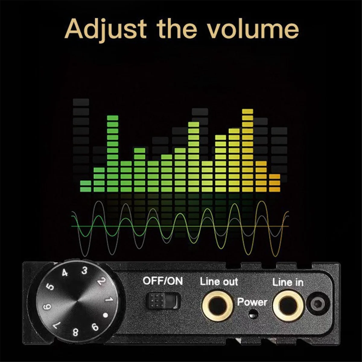 A51I HiFi BASS مضخم ضوت سماعات الأذن 16-600Ω سماعة أمبير قابلة للشحن 3.5 مللي متر AUX مدخلات الإخراج مع التحكم في مستوى الصوت للهواتف