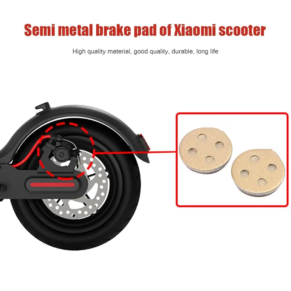 2Pcs Brake Pads for Xiaomi M365 Mijia Electric Scooter Skateboard Rear Wheel Caliper Friction Plates Accessories