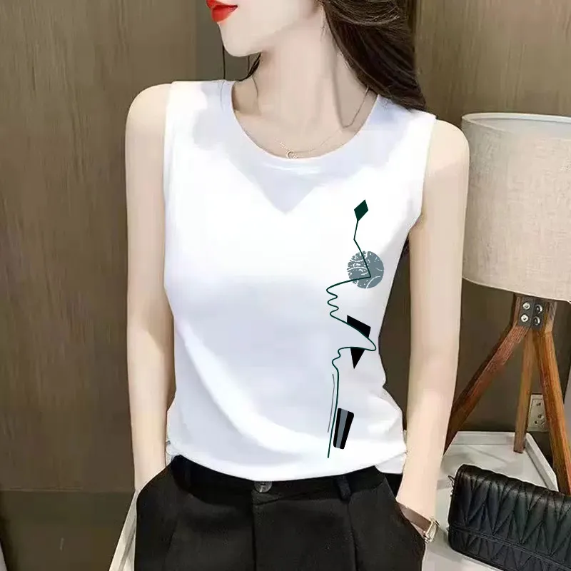 

Белый облегающий женский комплект нижнего белья: майка и трусы, больших размеров, с защитой от просвечивания, летний, модный