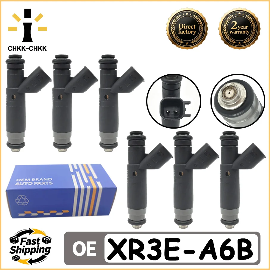 CHKK-CHKK 6pcs XR3E-A6B XR3E-9F593-A6B Fuel Injector For Ford TRUCK E-150E Conoline E-250E Conoline 4.2 V6 1999-2003