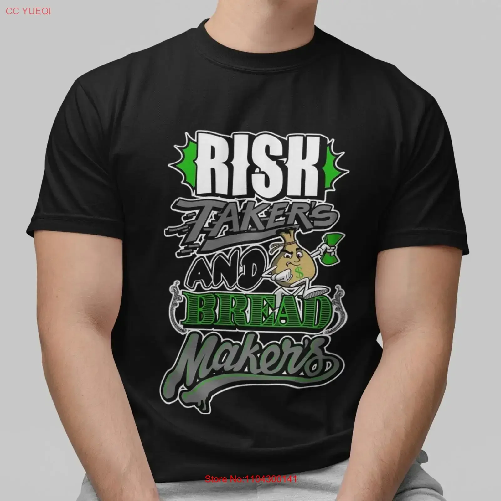 Rish Takers and Bread Makers T Shirt Money Cartoon Streetwear  vintage Washed Versatile Casual Stretched Breathable streetwear