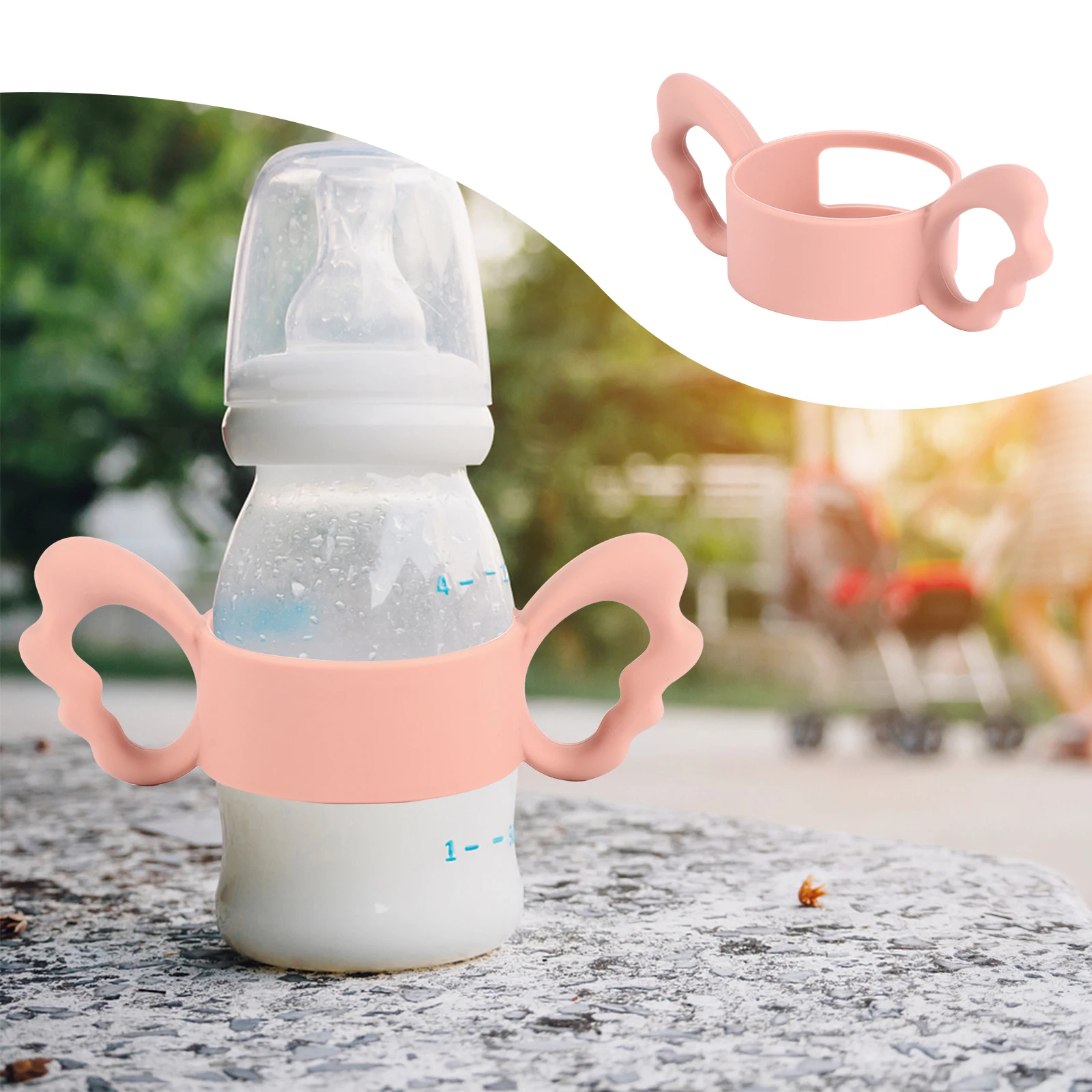 

1 шт., 6 см, ручка для кормления с широким горлышком, силиконовая, устойчивая к высоким температурам пищевая ручка для кормления бутылочек с молоком