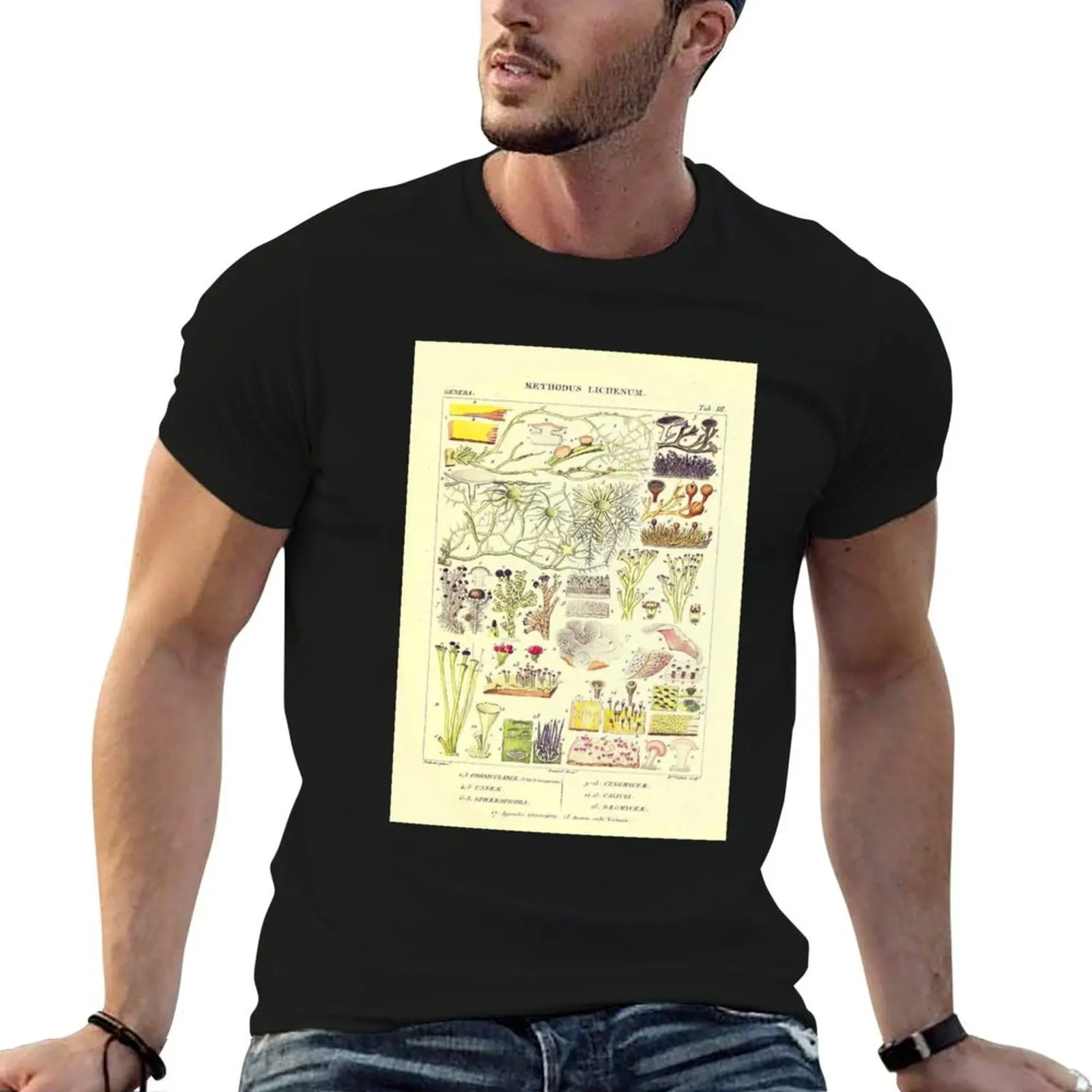 Lichen - Essai sur les cryptogames - Botanical Illustration T-Shirt heavyweights plain mens graphic t-shirts anime