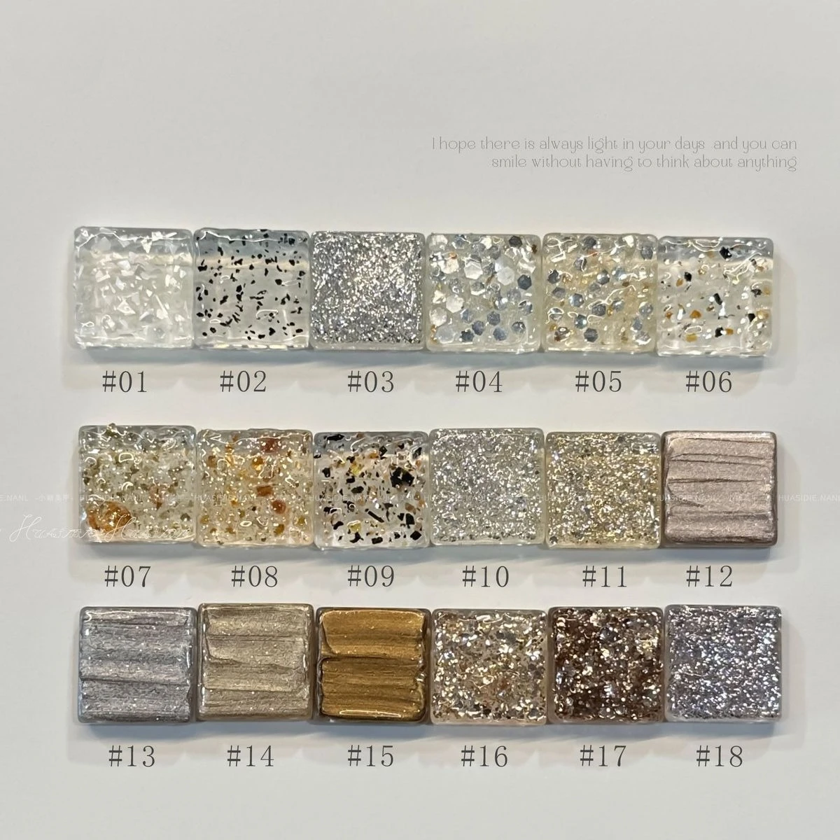 18 Farben Gold Glitzer Gel Nagellack Glänzende Nagelmaterialien Semi Permanent Soak Off UV/LED Gel Lacke Nail Art für Maniküre