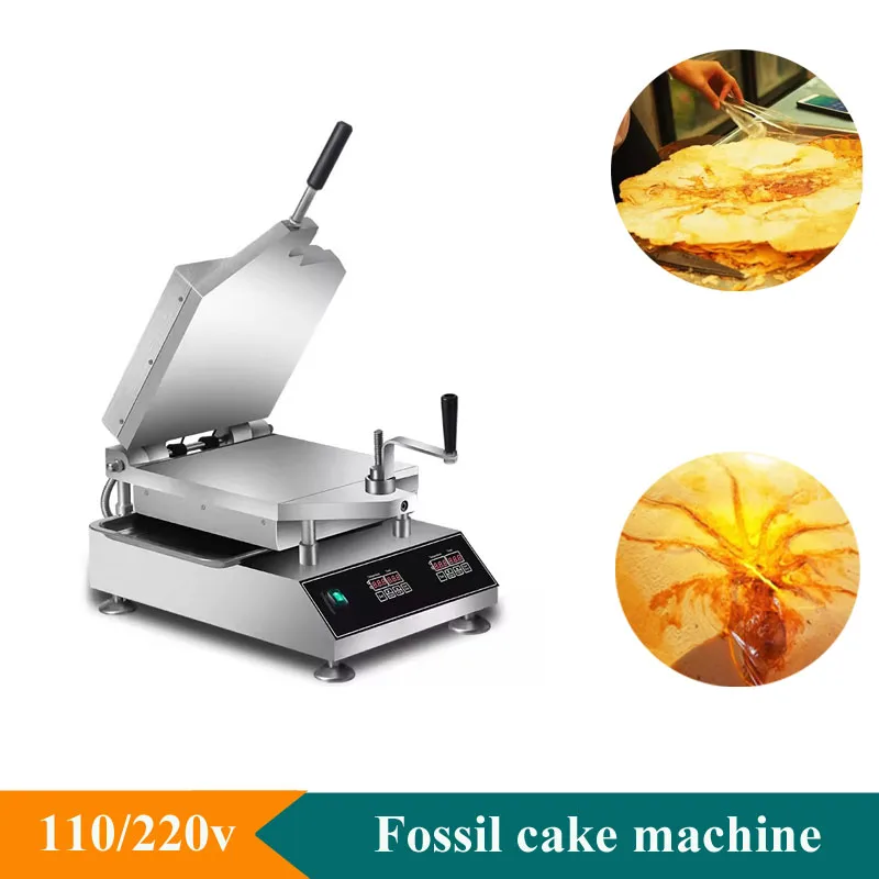 

Thermal Oil Pressing Machine Seafood Crepes Pizza Maker Squid Non-stick Thin Cake Pressing Machine Fossil Cake Machine 110/220V