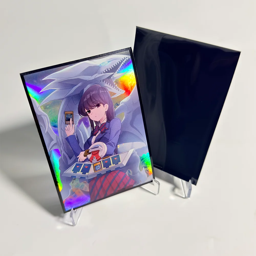 50PCS 63x90mm Shoko Komi Themed Holo Anime Card Sleeves Japanese Size Card Sleeves YGO Deck Protector Sleeves for YGO/Mini Photo view 5