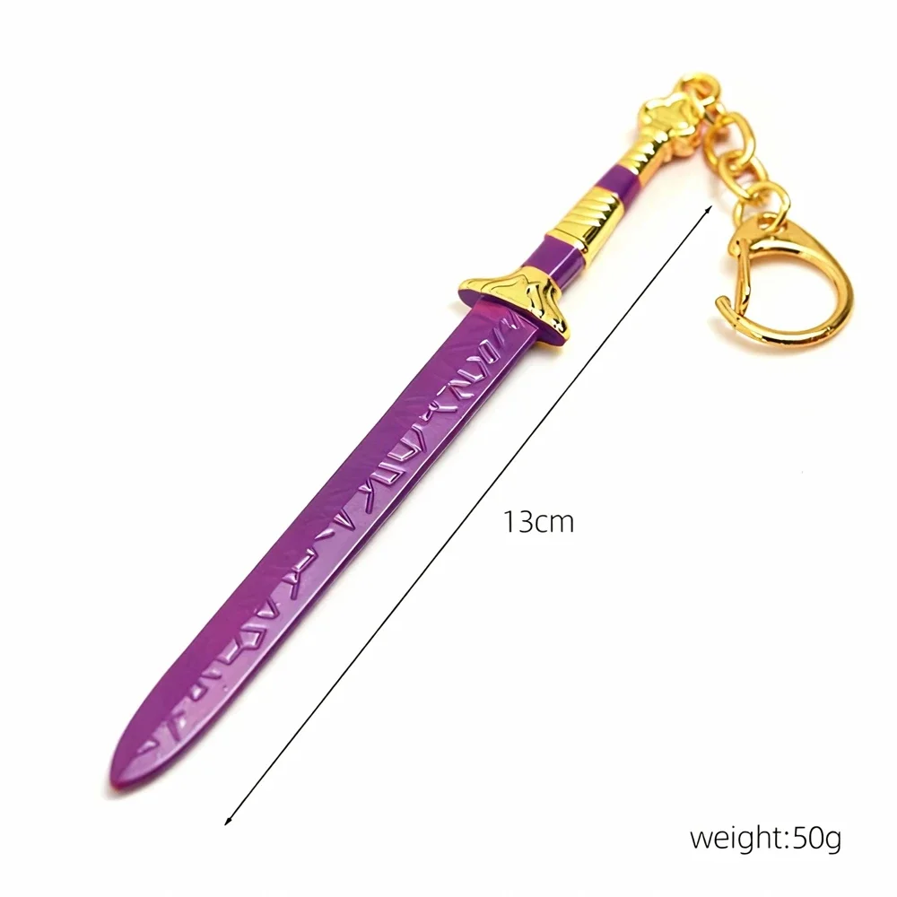 Alloy Prop Knife Chain Key Pendant Novelty Sword Tassel Anime Charm,personalized Small Accessory,Suitable For Bags And Car Keys