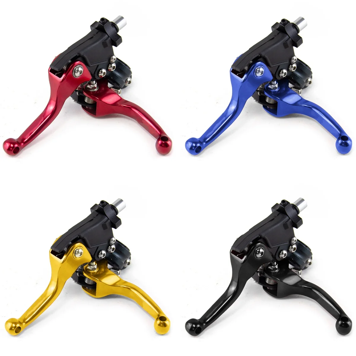 1 Pair Universal Motorcycle Clutch Brake Handle Drum Lever Off-road Vehicle Handlebar Clutch Bull Horn For ASV CRF YZF XR CQR