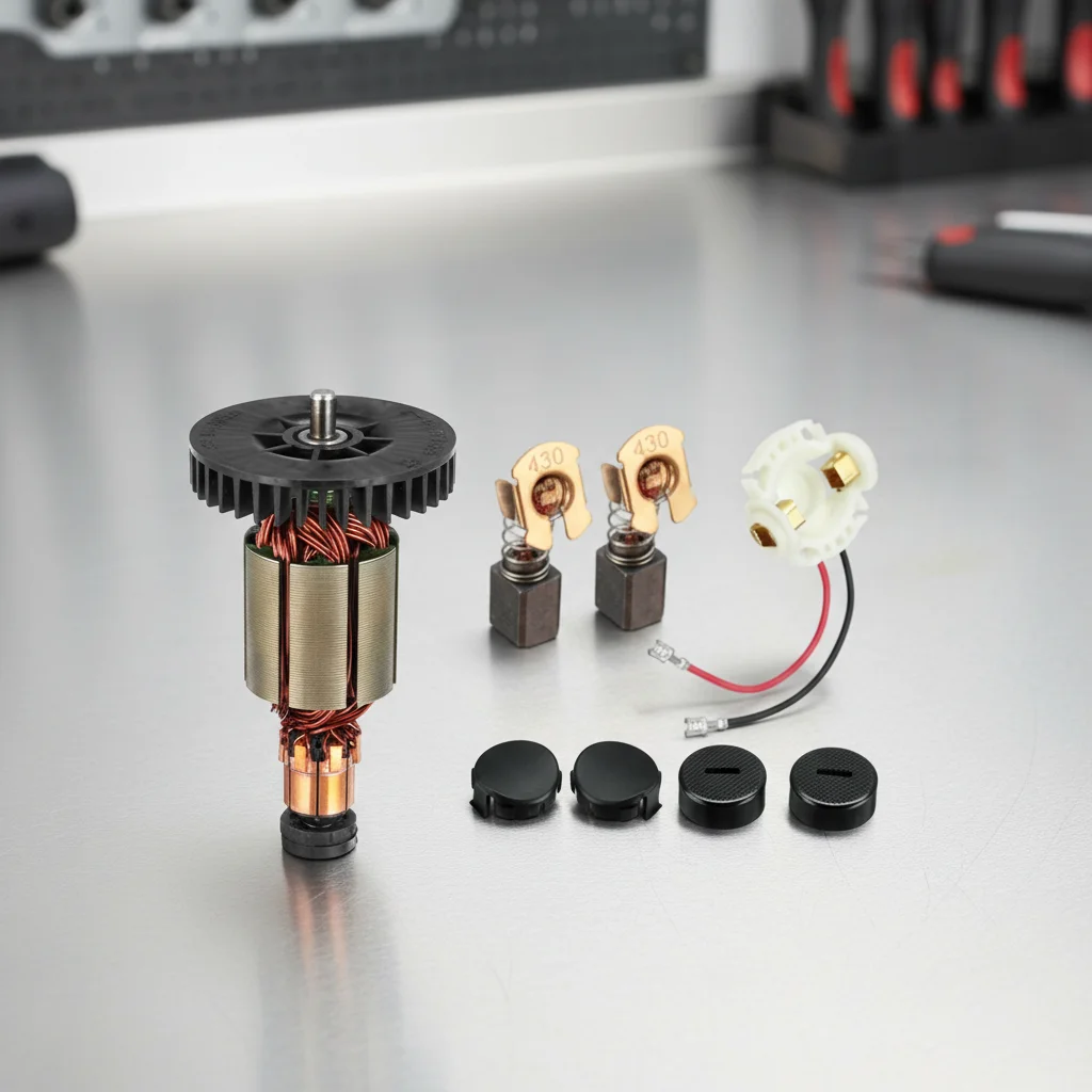 1set Angle Grinder Motor Armature Brush Holder Carbon Brush Cap For BGA450 BGA452 DGA452 Power Tools Replacement Spare Parts