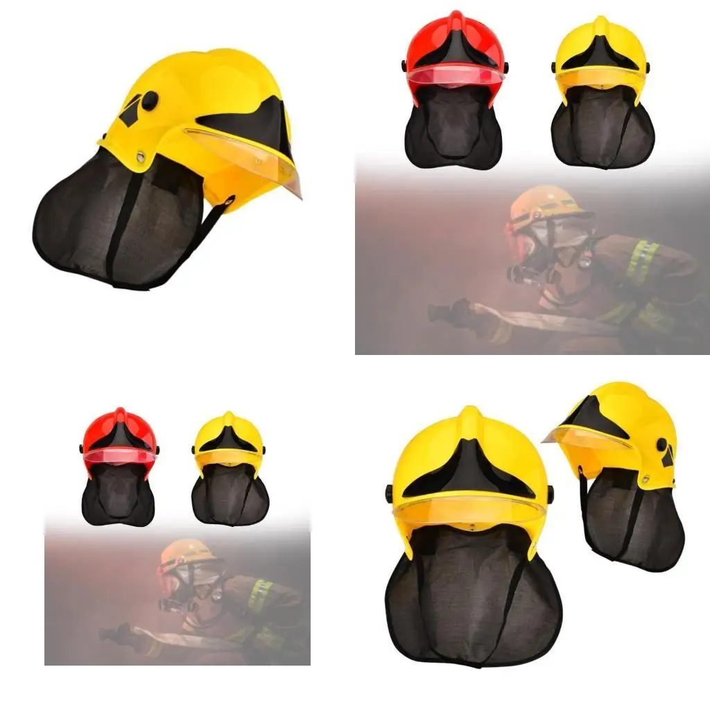 

R1WE Fireman Helmet Firefighter Hats Fireman Cosplay Costume Accessories for Boys and Girls Kids Fireman Hat Hard Helmets
