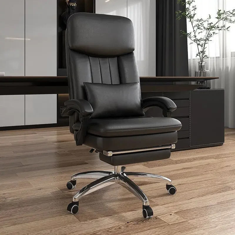 Computer Gaming Office Chairs Comfortable Arm Meeting Room Leather Sofa Swivel Chair Boss Sillas De Oficina Office Furniture