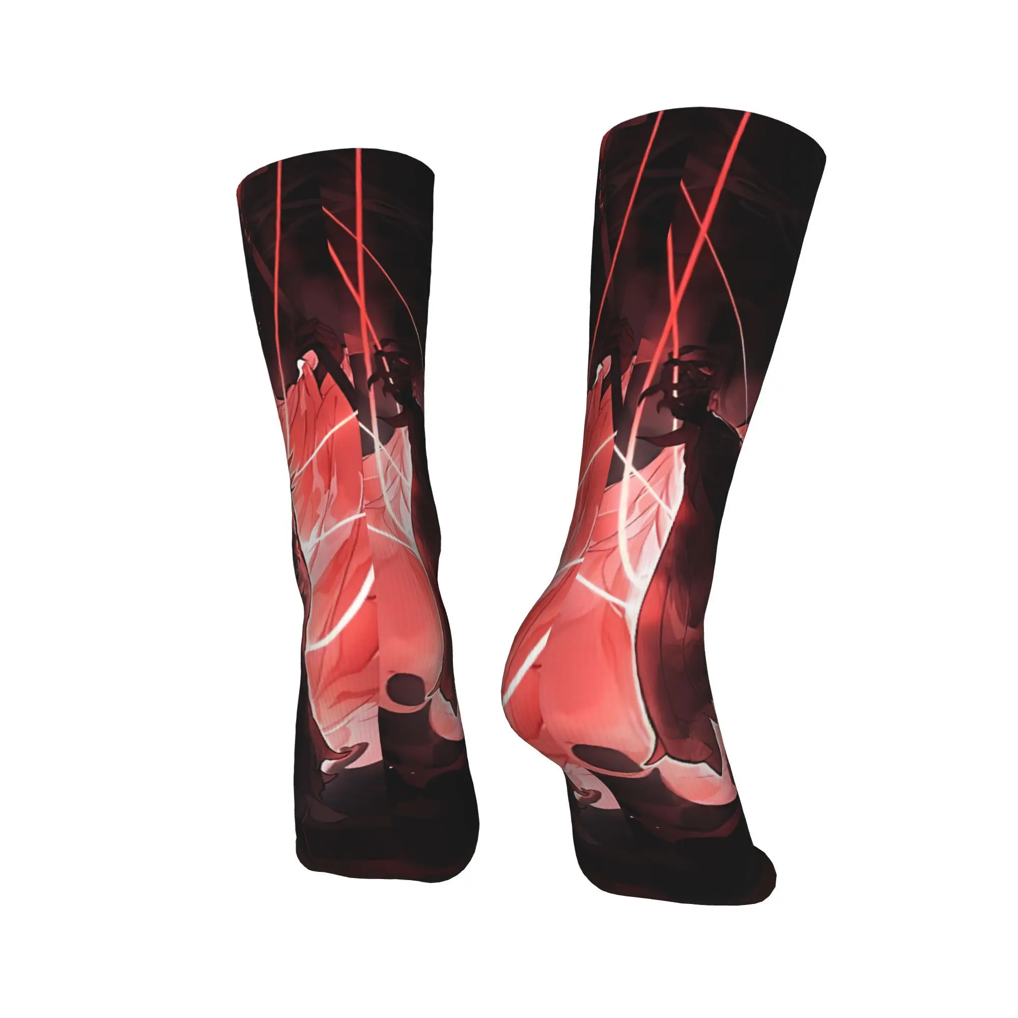 Calzini da uomo unisex Calzini da gioco Hollow Knight Primavera Divertenti calzini morbidi e traspiranti Design da corsa Calzini sportivi antiscivolo