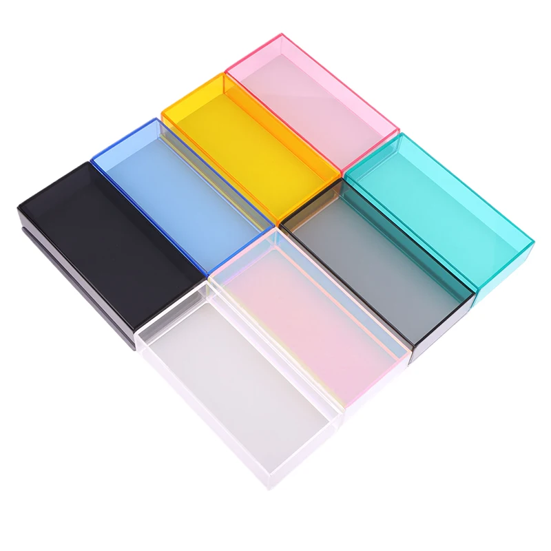 Storage Box Single Layer Acrylic Volume Lash Extension Display Eyelash Extension Glue Pallet Holder Storage Box For Individual