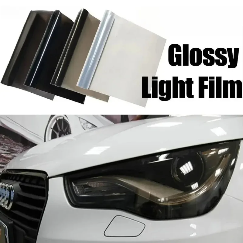 

30*200cm car headlight film, fog lamp stickers, car headlight tail mold foil, self-adhesive vinyl headlight film, 2 pieces