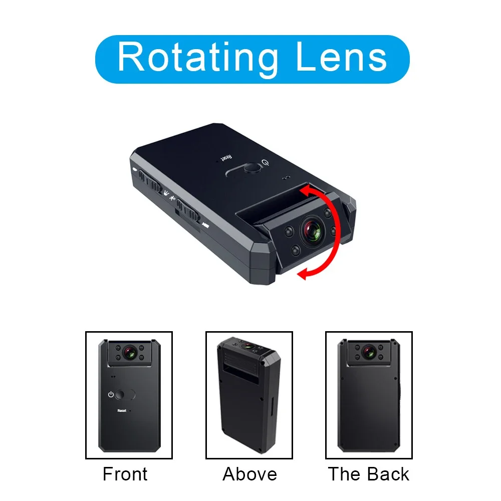 Mới Camera Mini Siêu Nét Full HD 1080P MD90 Mico Camera Hồng Ngoại Quan Sát Ban Đêm Mini Đầu Ghi Hình Xoay 180 Độ Máy Quay Phim Mini thể Thao DV Cam