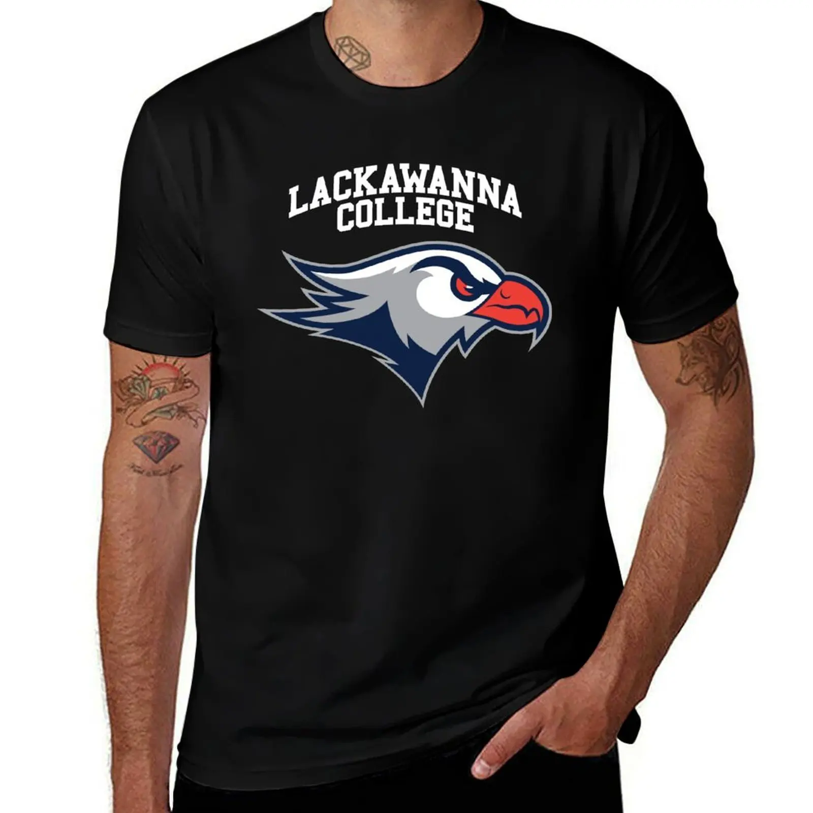 

shirts Lackawanna College graphic Falcons t tshirt mens man shirts T-Shirt man cotton t for