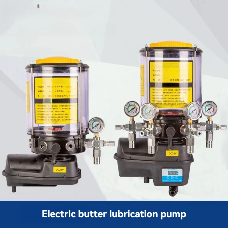 12V/24V/220V/380V Electric Grease Pump with Mixer, Automatic Lubrication Pump for Engineering Machinery, Heavy Duty Oil Pump