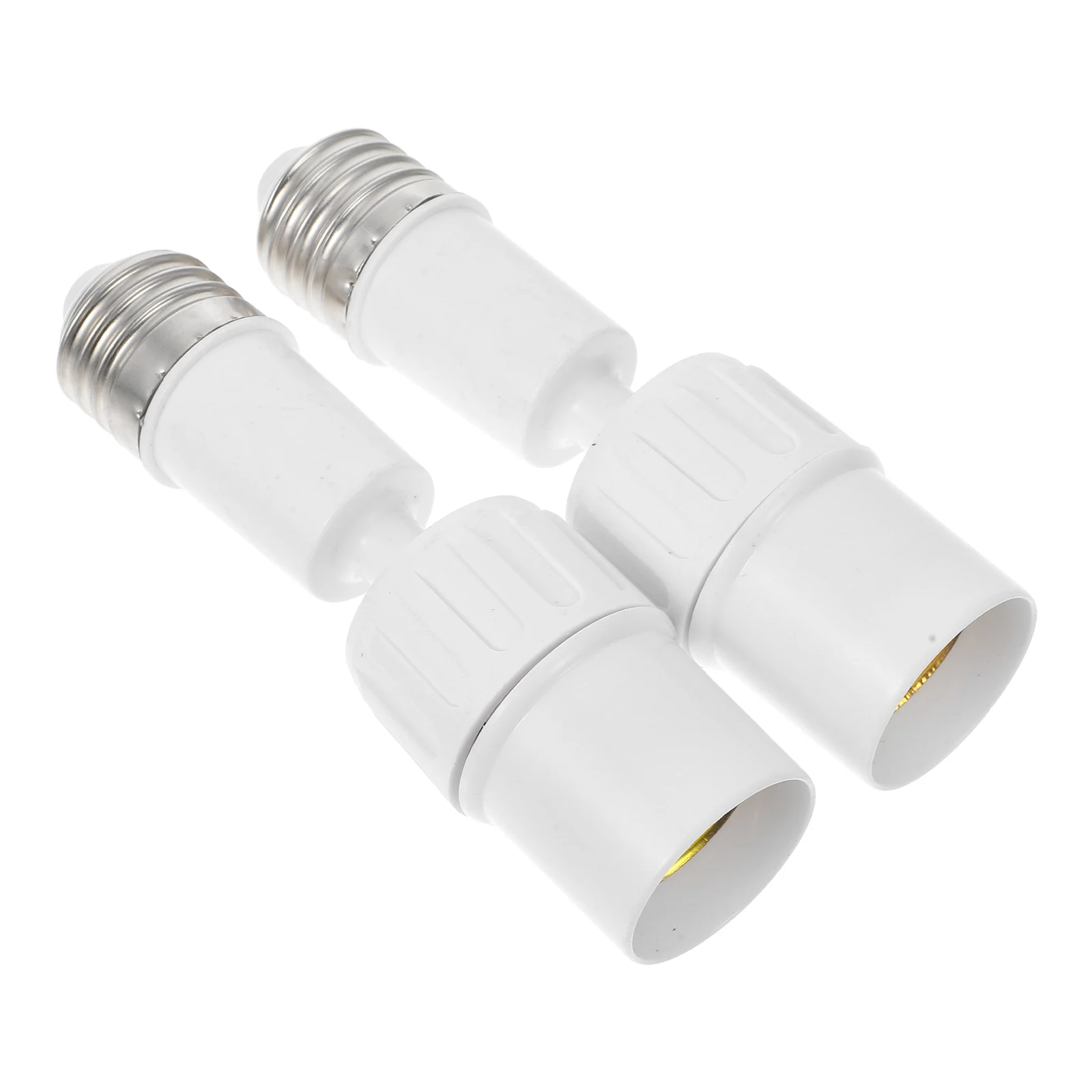 2pcs E27 Light Bulb Socket Converter Flexible 360° Adjustable Extender Adapter Replacement Holder Base For Led Bulbs Lamp