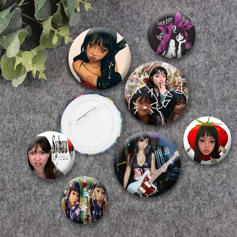 Singer Beabadoobee Coin Brooch Beatopia Album Cover Button Pins DIY Backpack Shoes Shirt Lapel Badge Jewelry Accessories Gifts