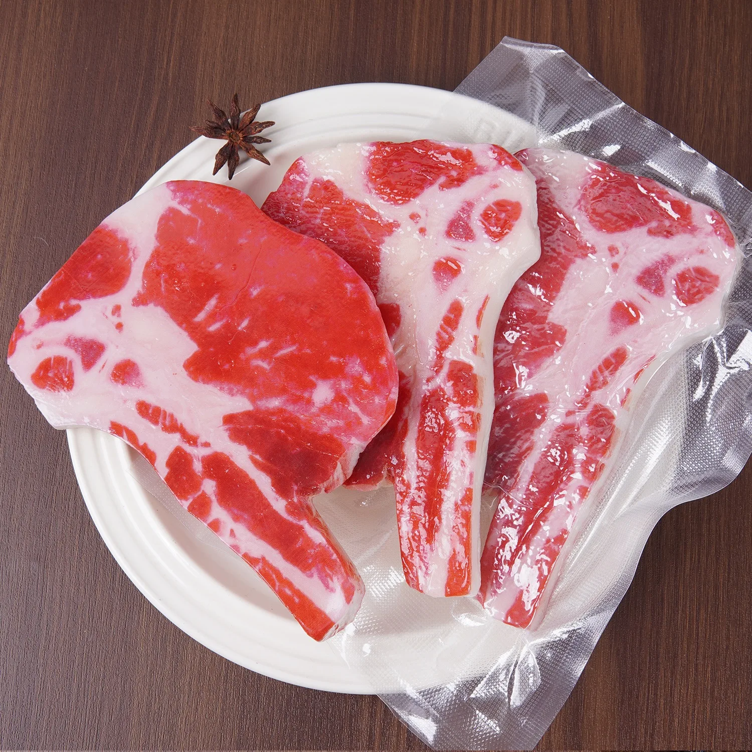 

1:1 Fake Tomahawk Steak Vacuum Packed Fake Beef Ribeye Artificial Meat Model Simulation Photography Prop Decoration Fake Food