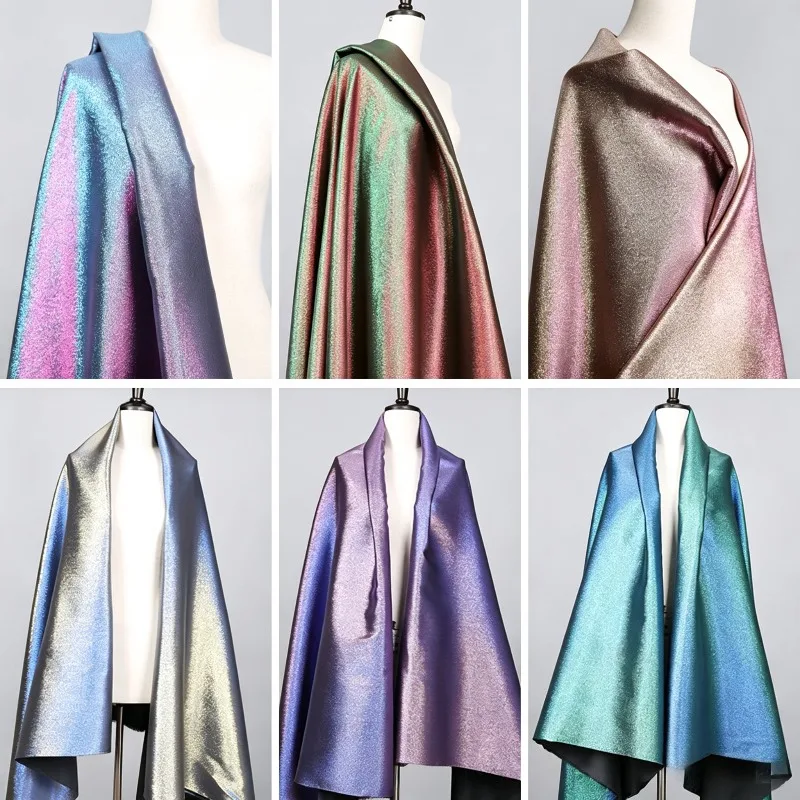 100x150cm Gradient Phantom Color Fabric Fashion Glitter Baby Clothes Background Handmade Diy Designer Clothing Creative Cloth