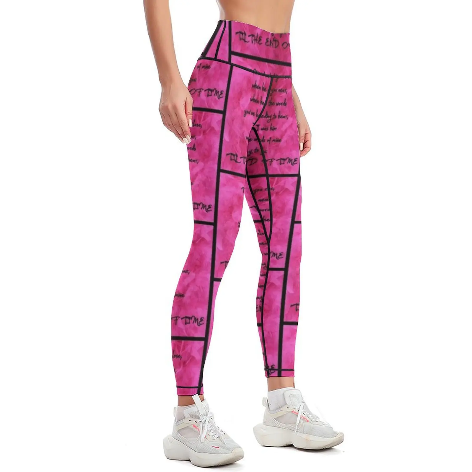 Lyrics - Always Leggings Fitness woman trousers sport set Women sportwear Womens Leggings