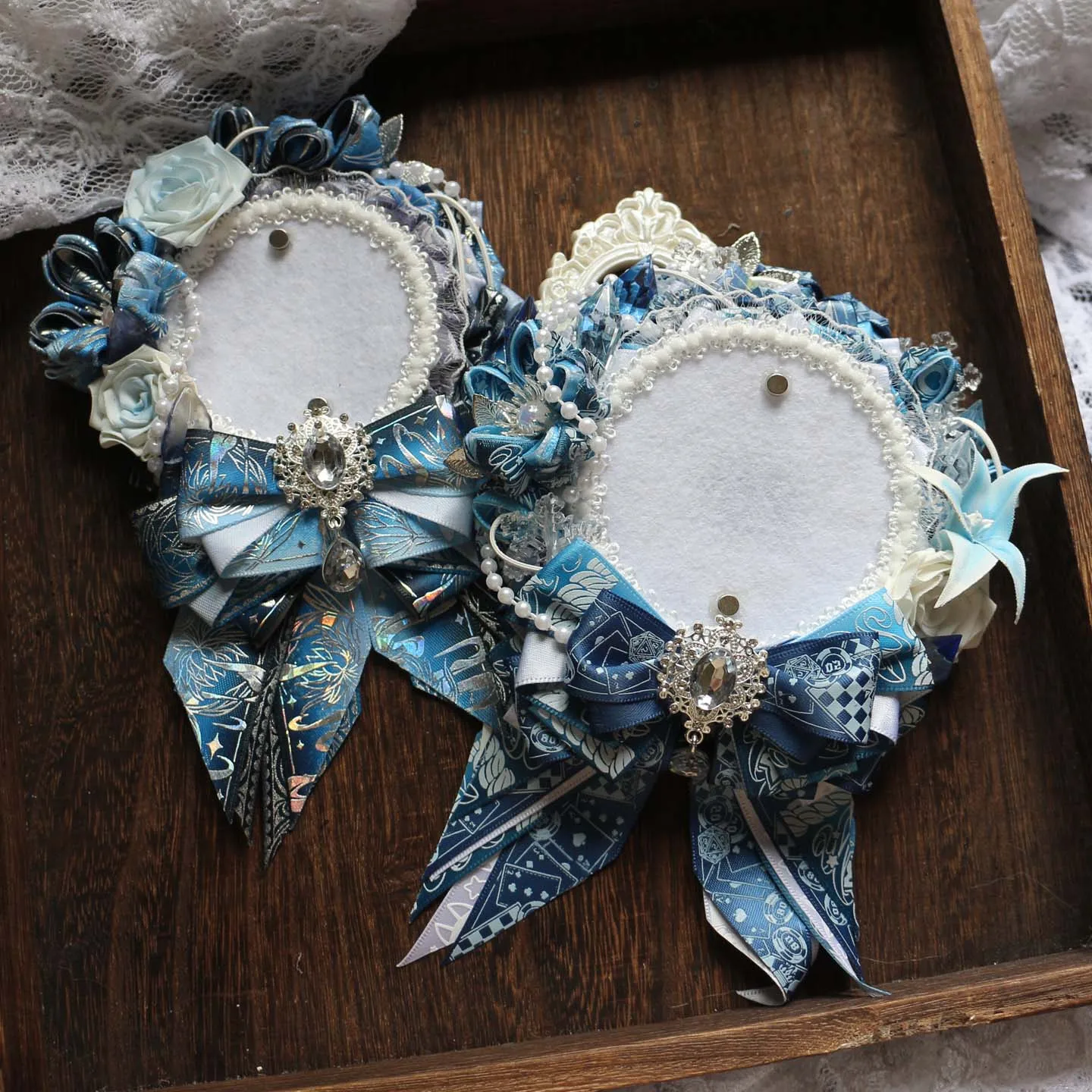 Spot handmade gorgeous ribbon bar pain board bar two-dimensional periphery Gu Mei lta bag accessories