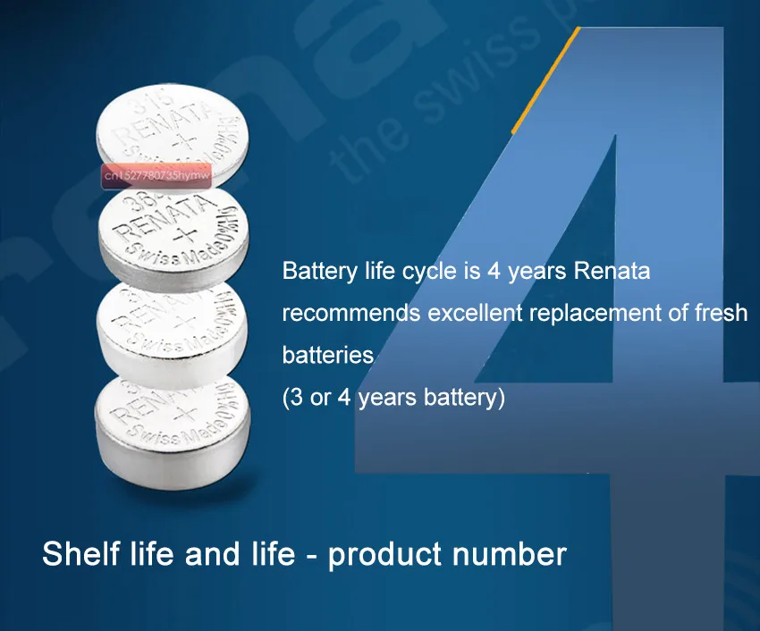 2 حزمة ريناتا طويلة الأمد 362 SR721SW V362 62 AG11 ووتش البطارية