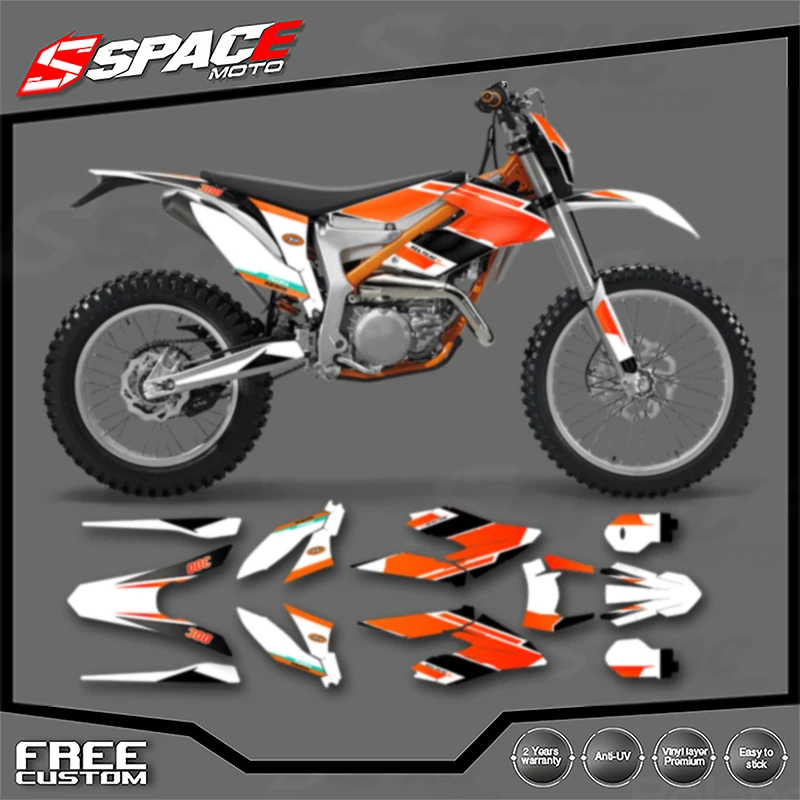 

SPACE Custom Motorcycle Graphics Background Decal Stickers Kits for KTM 2012 2013 2014 2015 2017 REERIDE 2018 2019 2020 2021 07