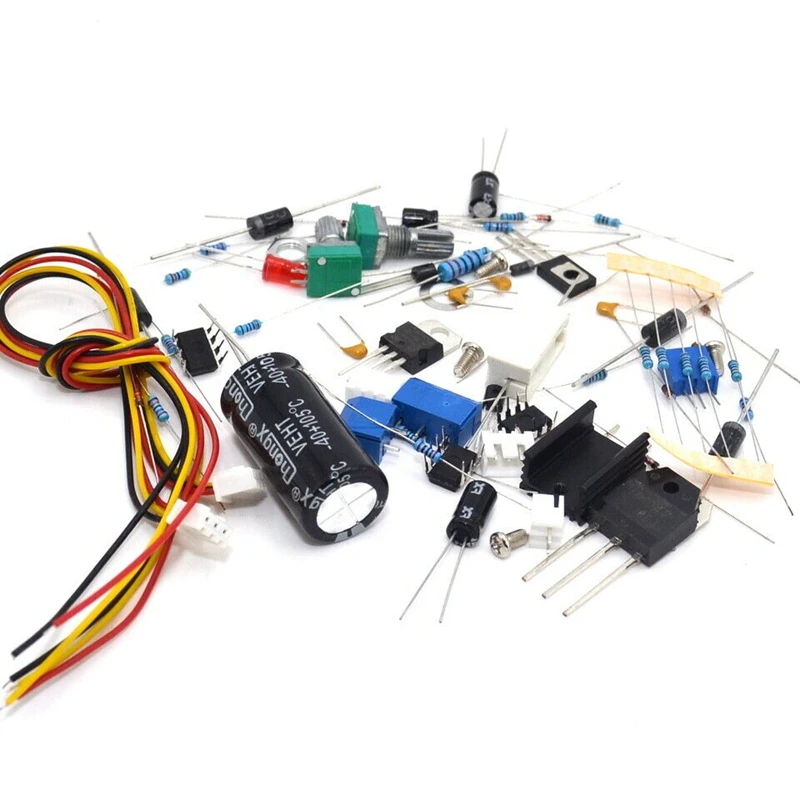 Kit de protección de límite de corriente de cortocircuito de fuente de alimentación CC ajustable, bricolaje, 0-30V, 2Ma-3A