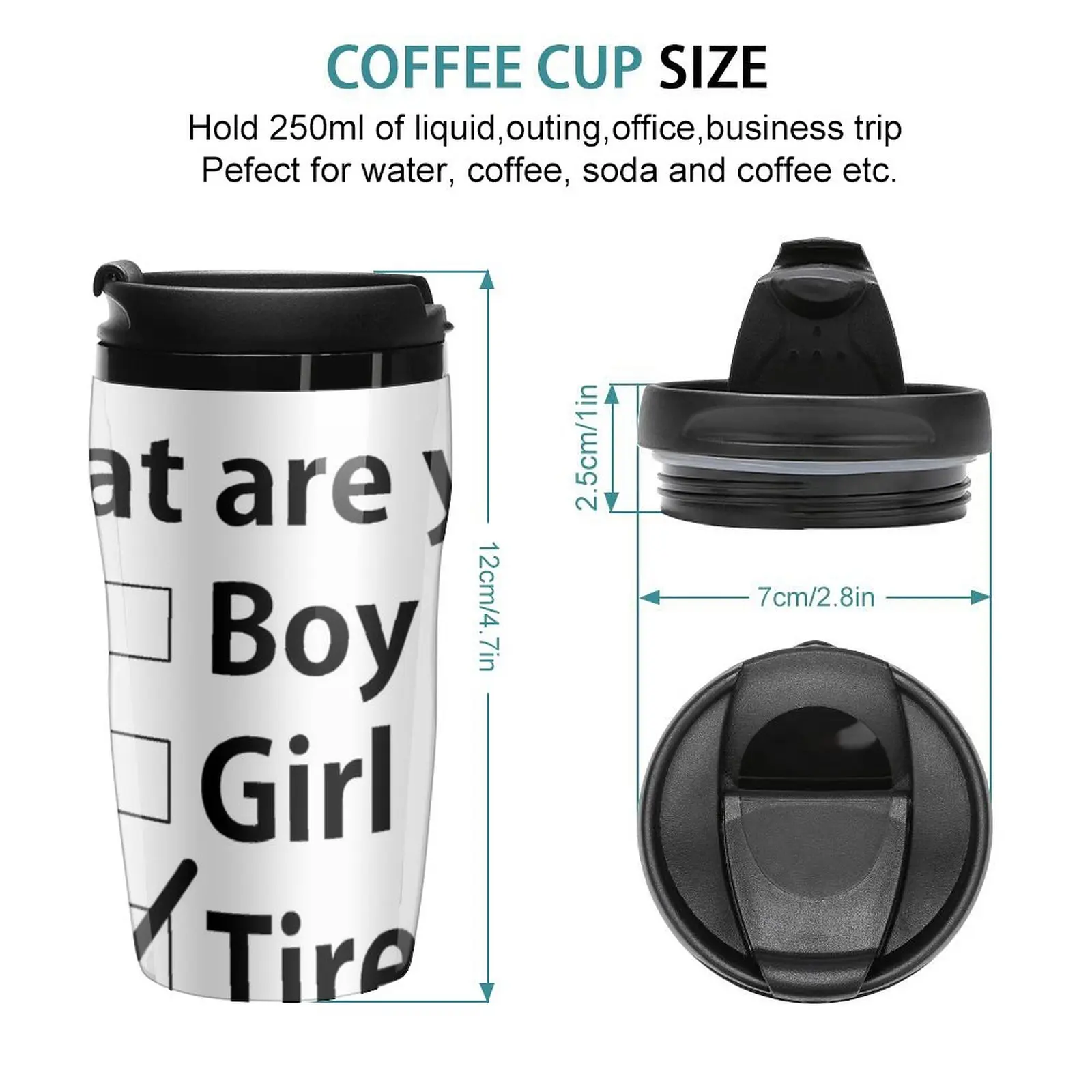 New No Gender, Only Coffee Travel Coffee Mug Creative Cups Custom Mug Coffee Mugs Creative Coffee Cup Set