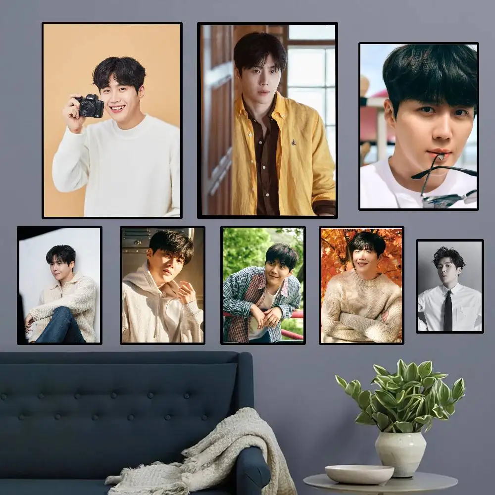 Korean Celebrity K-Kim Seon Ho Posters Living Room Bar Cafe Quality Canvas Vintage Style Comics Painting Art Home Wall Decor Pi