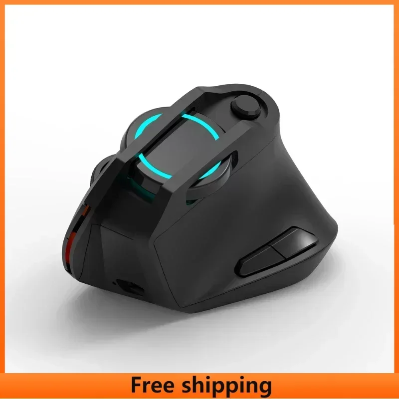 

Мышь Компьютерная V888PLUS беспроводная эргономичная Вертикальная с RGB-подсветкой и боковым захватом