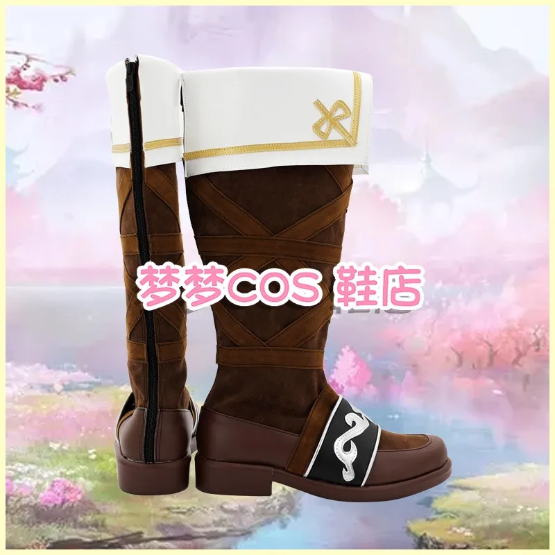 Fire Emblem Shadow Dragons e la lama della luce Marth Scarpe cosplay Stivali Stivali di ruolo per feste di carnevale di Halloween