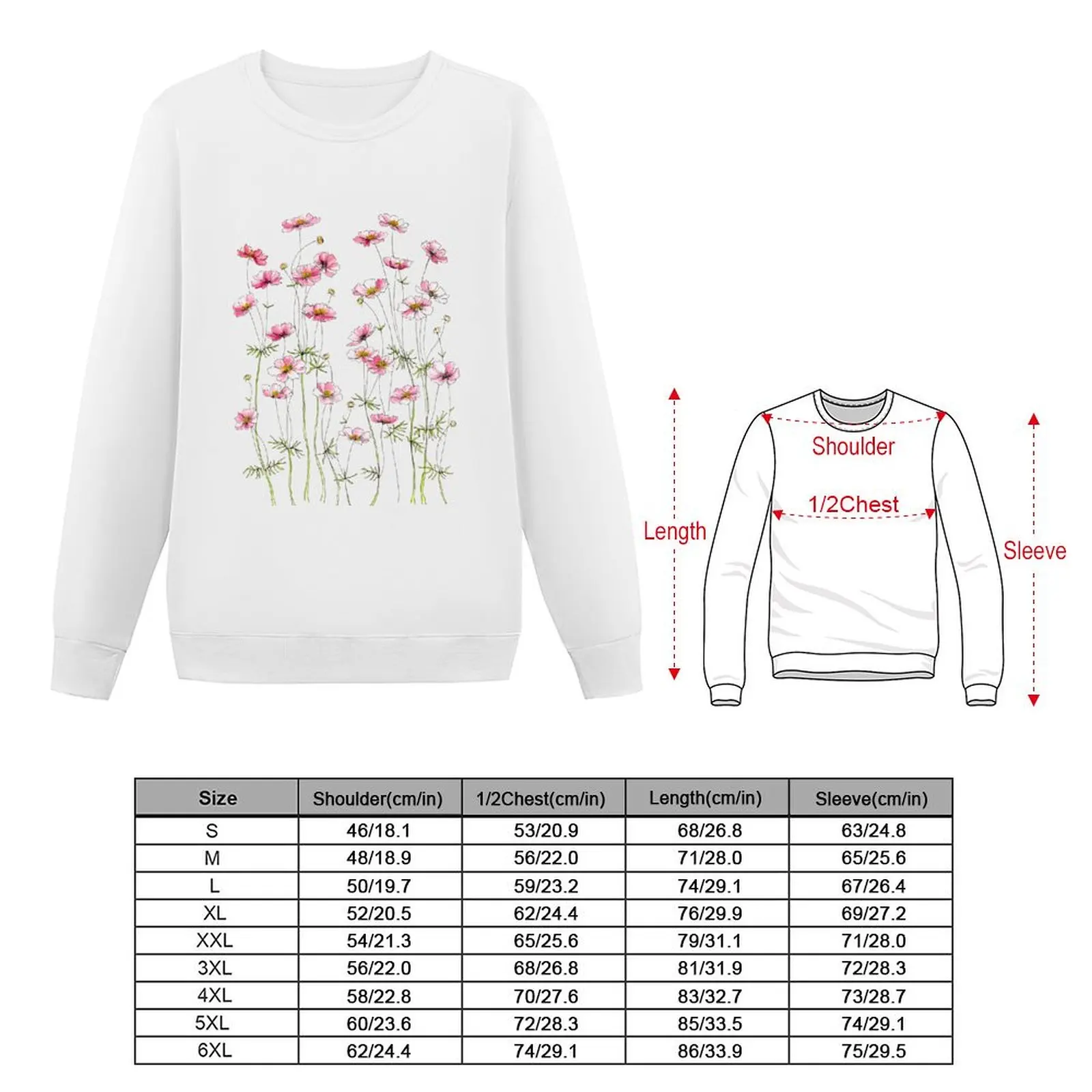 Rosa Kosmos Blumen Sweatshirt Trainings anzug Männer Grafik Sweatshirts