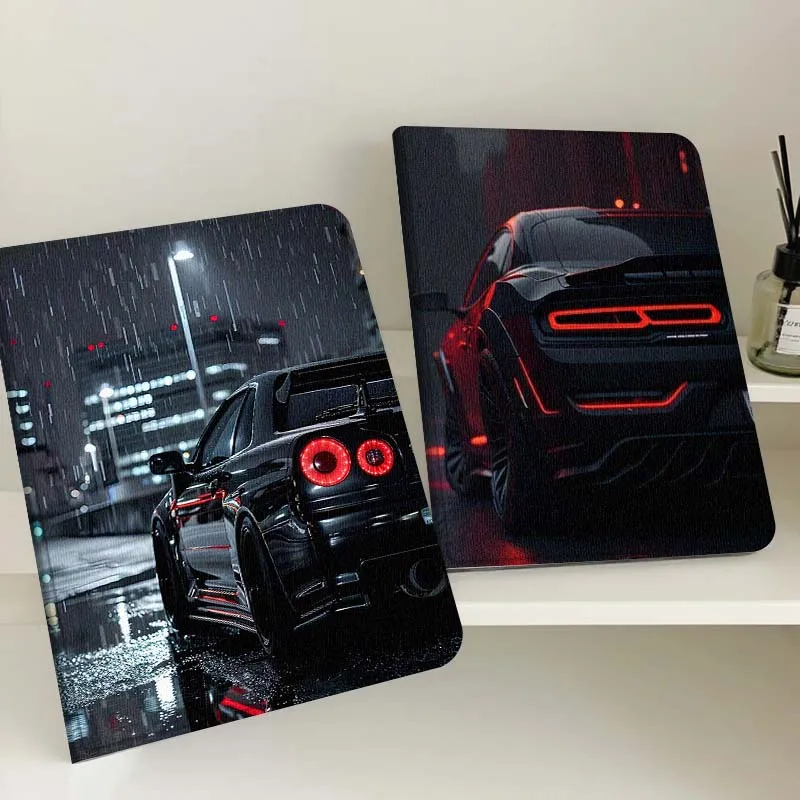 

Luxury Car Popular Art For Apple iPad Pro Air 13 2 7th 6th 2025 M2 M3 M4 M512.9 13 inch Foldable Tablet Case Gift