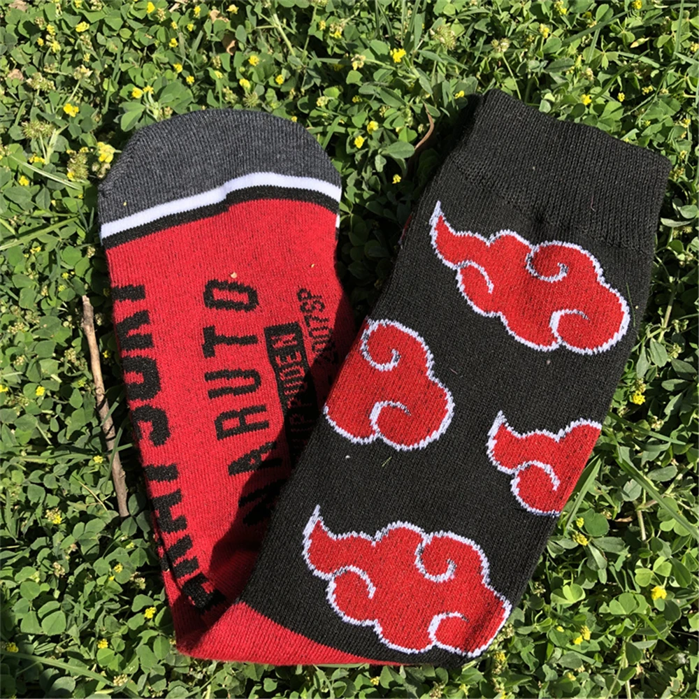 Anime NARUTO Akatsuki Sharingan Konohagakurenosato Uchiha Itachi Socks Cosplay Adult Unisex Clothing Sock Accessories Props