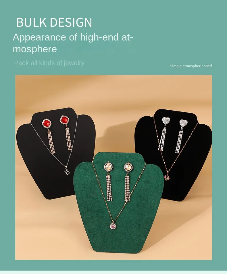 Earrings Necklace Set Display Board Necklace Portrait Model Jewelry Rack Earrings Ear Jewelry Hanger Jewelry Rack