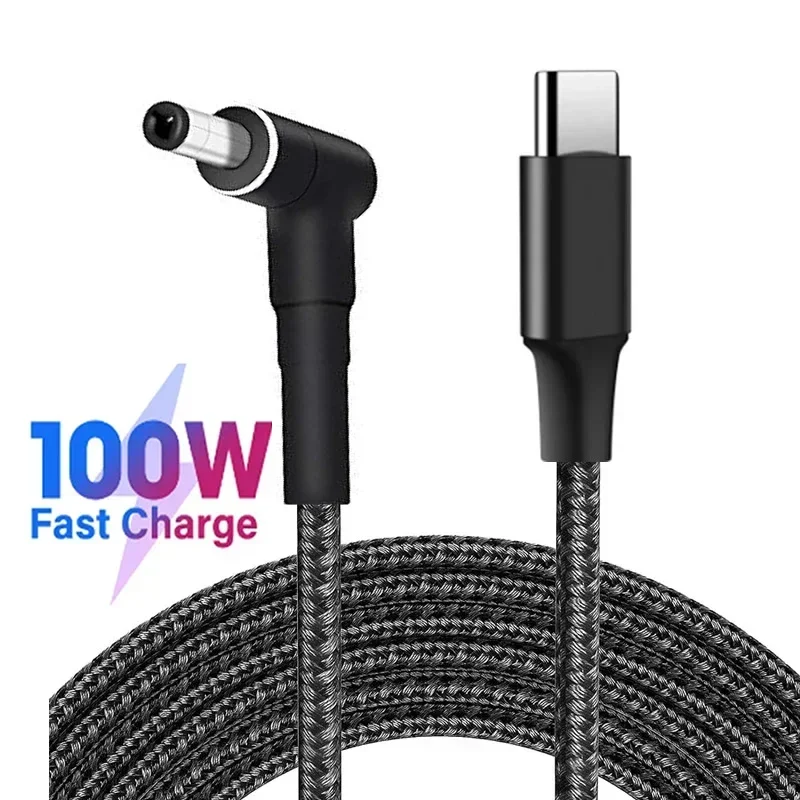 100W PD USB C to DC4.0x1.7mm Laptop Charging Cable Type C Power Supply Cord For Lenovo XIAOXIN 7000-13/14/15,Air 15Pro 510s 310s